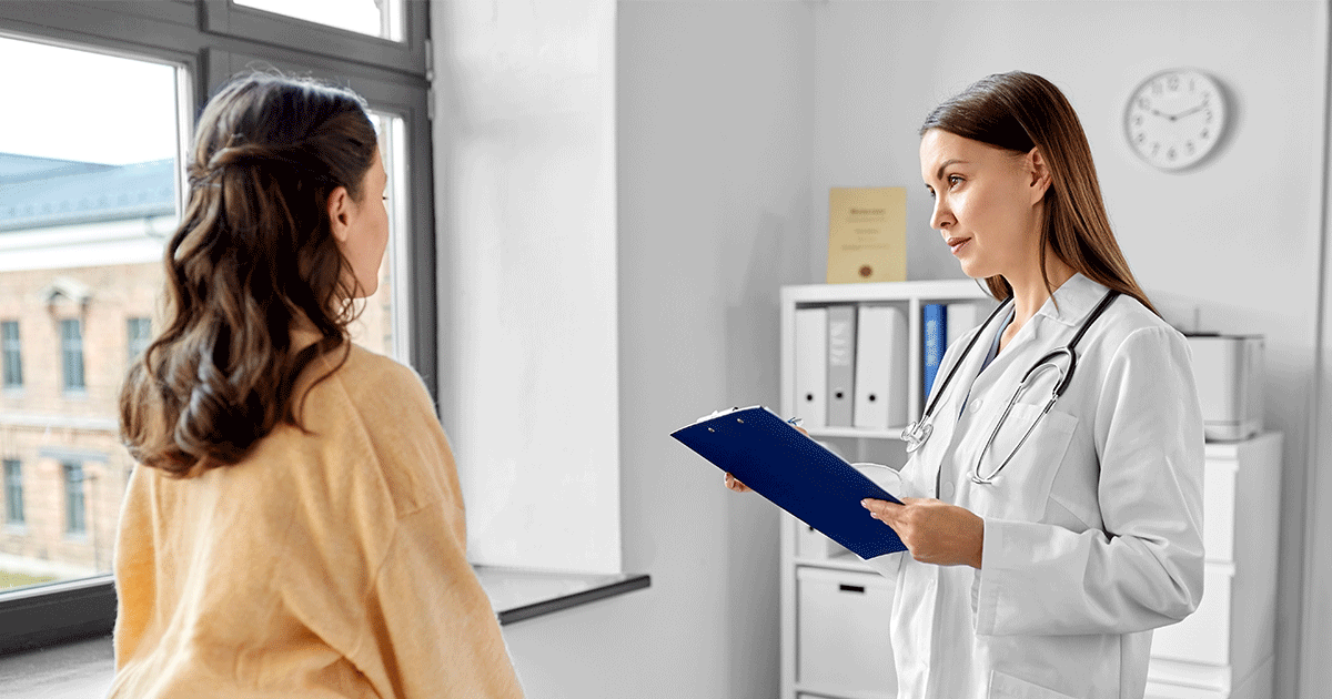 a woman getting her pregnancy ultrasound results